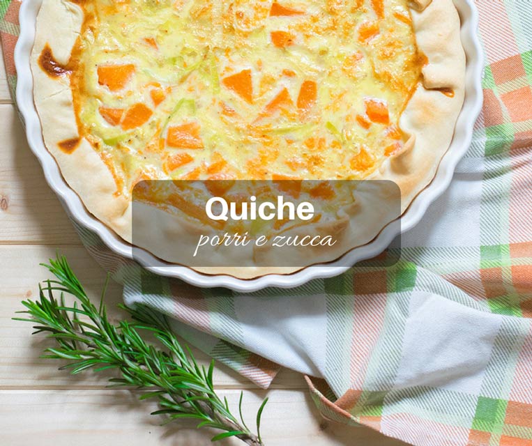 Ricetta della quiche porri e zucca