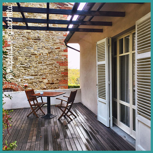 Terrazza presso Villa Baccano a San Giustino Valdarno