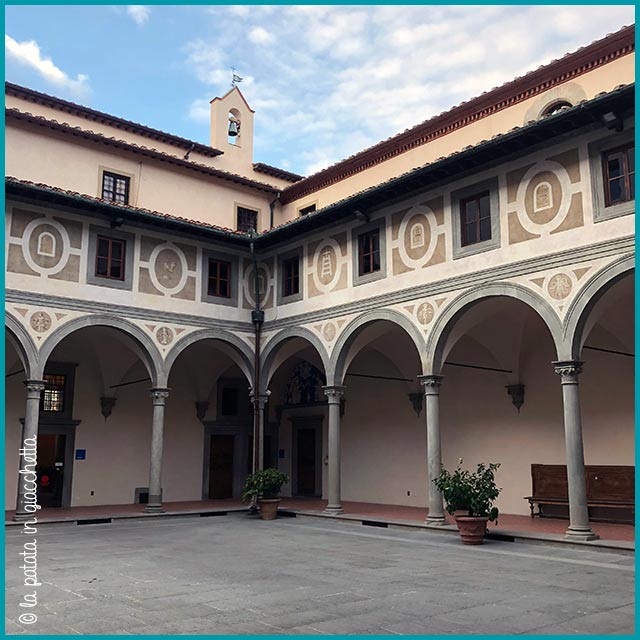 Il Cortile degli Uomini all'interno del Museo degli Innocenti - Tre musei per chi visita Firenze per la seconda volta